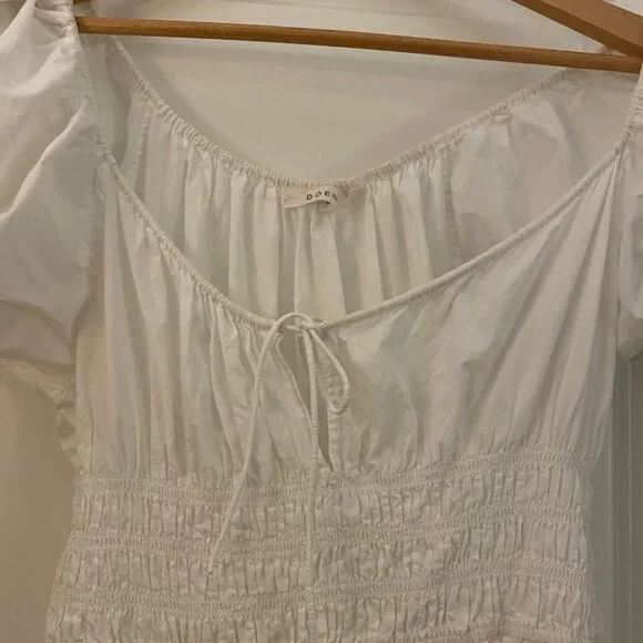 Doen Quinn Dress, White Salt Sz M - Picture 4 of 6